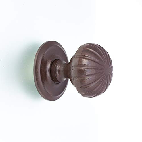 Pomello porta in ferro come antico con rosetta del secolo – Maniglia per porta