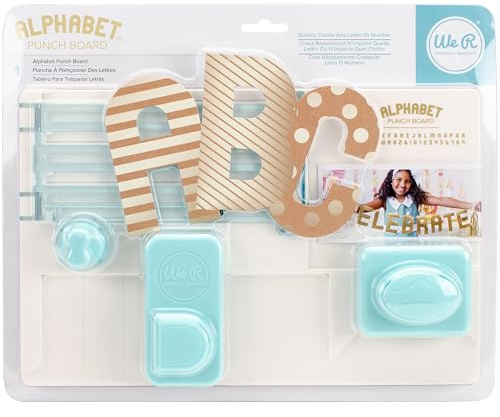 We R Alphabet Punch Board