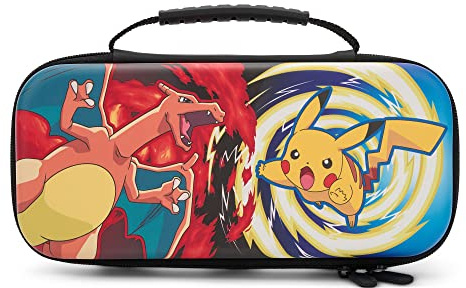 PowerA Schutzetui Nintendo Switch -OLED-Modell, Nintendo Switch oder Nintendo Switch Lite - Pikachu Vortex, Schutzetui, Gaming-Etui, Konsolentasche, Zubehör, Aufbewahrung, offiziell lizenziert
