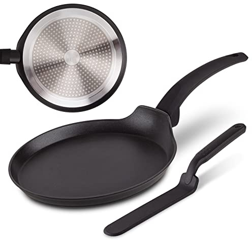 ROSMARINO Padella per Pancake - Perfetta per Deliziose Frittate e Paella - Funziona su Induzione e Altri Fornelli.