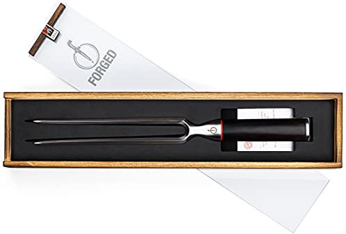 Forged Sebra - Tenedor para trinchar (32 cm, en caja de madera)