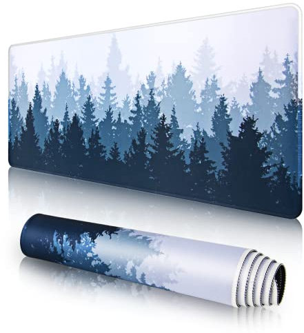 EFISH Mauspad (800 × 300 × 3 MM) Verlängertes großes Mauspad Schreibtischauflage, genähte Kanten Mauspad, rutschfeste Gummibasis, Gaming-Mauspad XL.