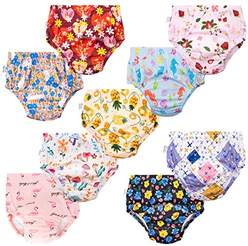 Heekcaa Confezione da 9 Pantaloni da Allenamento per Bambini, vasino Intimo per Bambini a Partire da 1 Anno, Biancheria Intima, Biancheria Intima per Bambini, Colore: Viola, 2 Anni