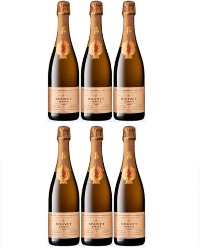 Bouvet Trésor Rosé Brut Saumur Schaumwein Crémant Saumur vegan Frankreich inkl. FeinWert E-Book (6 x 0,75l)