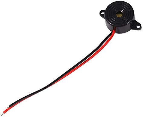 Lwuey Alarme de Sonnerie DC 24v 95db,Buzzer Sonore Son continu Bip Électronique De Recul Voiture Continue d'Alarme Longueur Câble 100mm Vibration Multivibrateur pour Imprimantes Automobiles Alarmes