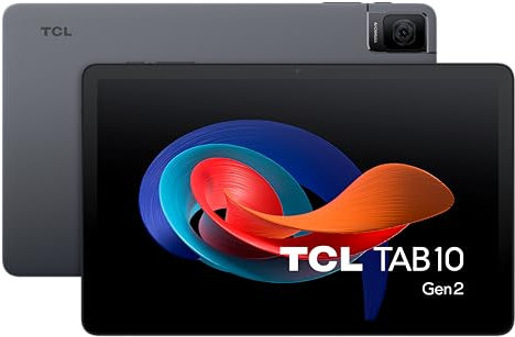 TCL Tab 10 WiFi Gen2 - Tablet de 10.36 2K, Octa-Core, 4GB de RAM, Memoria de 64GB Ampliable por MicroSD, 6000 mAh de batería, Acabado Metal Ligero, Android 13, Space Grey