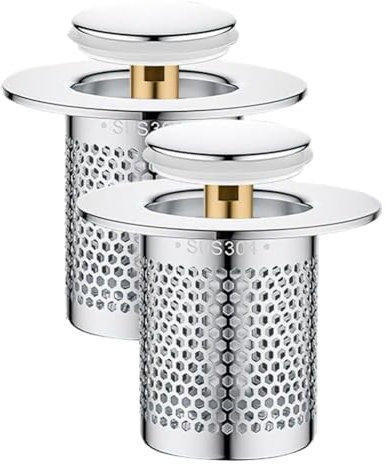 Veciado Filtro di scarico a pavimento in acciaio , per cucina, vasca da bagno, tubo 'acqua