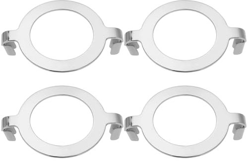 Create idea 4 Adaptadores de Sillín para Soporte de Lámpara de Arpa de Plata de 1,65 Compatibles con Base Roscada E27 Adaptador de Pantalla de Lámpara Antideslizante Soporte de Pantalla de Lámpara