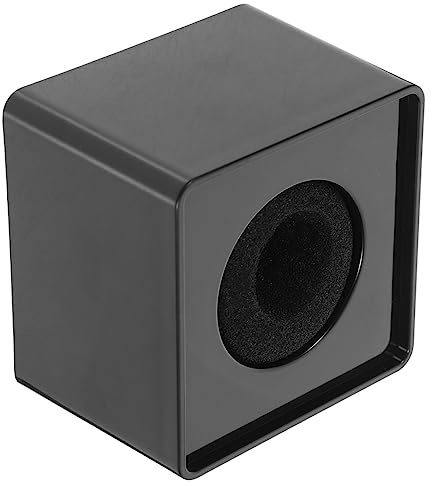 NOLITOY Mic Logo Professional Show for Interview Place to Large Portable Flag with Microphone Cubes and Handheld Mic Design, Featuring Sturdy Hard Abs Plastic Advertising Use