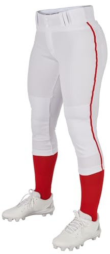Champro Pantalones de softbol para Mujer, de Tiro bajo, con Ribetes Laterales, Pantalones Tradicionales de Tiro bajo con Trenza