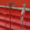 Alu Jalousie Rot - Breite 50 bis 240 cm - Höhe 130/160 / 220 cm - Tür Fenster Rollo Jalousette Aluminium Fensterjalousie Lamellen Metall (240 x 160 cm)