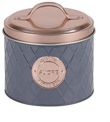 Urban Living Collection Delicious Sugar Box with Metal Handle Copper Effect 13.5 x 14 cm