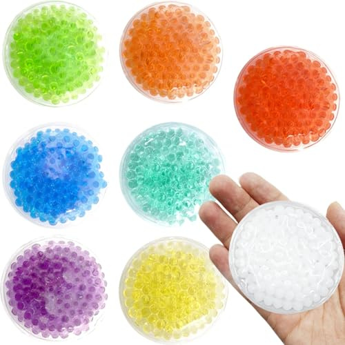 Boo Boo Ice Packs - 8 Small Cold Compress Packs, Instant Pain Relief for Injuries, Teething, Bumps & Bruises - Child-Safe Cooling Pads for First Aid Kits