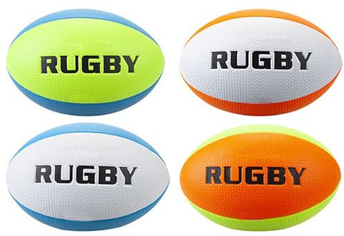 Ballon de rugby taille 5 4 couleurs assorties