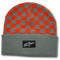 Alpinestars Herren Checkered Cuff Beanie-Mütze, Grün/Orange, One Size