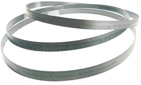 FOXBC 35-3/8 Inch Bandsaw Blade 10/14 TPI for Milwaukee Portable Band Saw Blade, 35-3/8 x 1/2 x .020 10/14 TPI, 3-Pack
