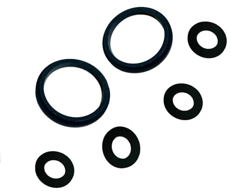 6Pcs Verbindungsstück Dichtungen Unterlegscheiben für Lay Z Lazy Spa Gummidichtung Set A/B/C Kupplungsdichtungen Verbindungsstück Dichtungen Dichtungen (Black)