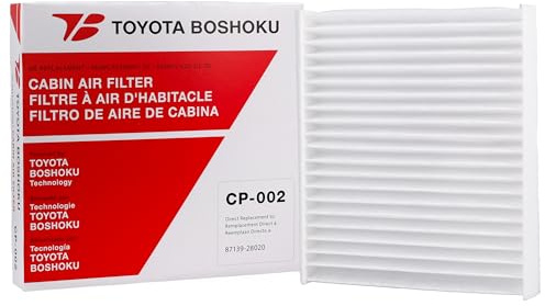 Toyota Boshoku (TB) Cabin Air Filter, Engineered as Direct Replacement of 87139-28020 Fits 2019-2025 Toyota RAV4 2.5L GAS; 2019-2025 RAV4 2.5L HYBRID; 2019-2026 Corolla 2.0L GAS
