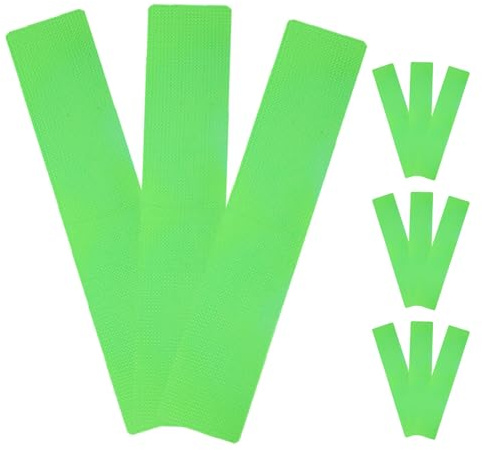 Parliky 12PCS Tennis Court Line Markers Rectangular Boundary Mats for Football Basketball Outdoor Sports Training Enhanced Visibility Wear-resistant Field Marking Pads