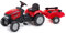 Falk 961B Trettraktor Case IH, für Kinder, mit PM-Anhänger