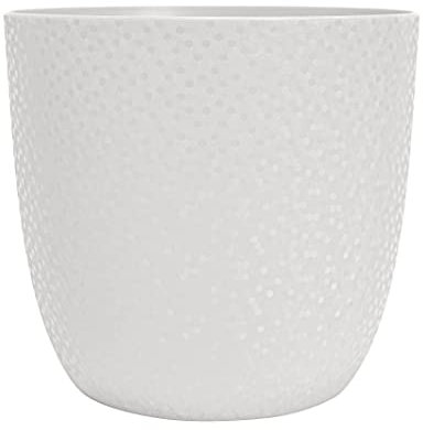 EDA - Übertopf Opal Ø 18,5 cm - Elfenbeinweiß