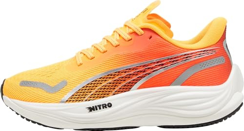 PUMA Damen Velocity Nitro™ 3 Laufschuhe 42, Sun Stream Sunset Glow White Orange Pink