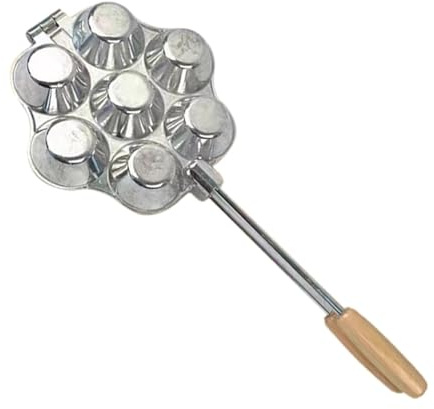 Bakeware - Molde para magdalenas, molde para magdalenas multitaza, resistente al calor, molde para hornear con 7 separadores en forma de taza, bandeja de aluminio antiadherente para brownies, pasteles