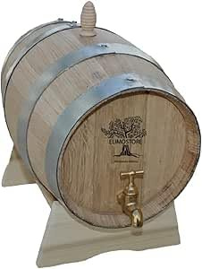 Generico Botte di Rovere da 5 Litri per Invecchiamento del Vino, Marca Elmostore