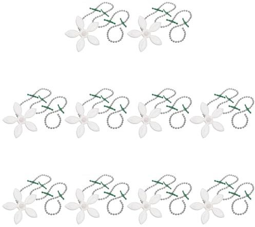 10 catene raccogli capelli a forma di fiore per lo scarico della doccia, per la rimozione dei peli, per lo scarico della vasca da bagno, protezioni per lo scarico del lavandino del bagno