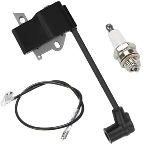 Ersatz der Zündspule, for sti-hl FS75 FS80 FS85 FC85 HT70 HT75 HL75 HL75K HS75 HS80 HS85 KM85 Rasentrimmer Heckenschere Kantenschneider Hochentaster ersetzt 4137 400 1350, mit Zündkerze Gartenmaschine