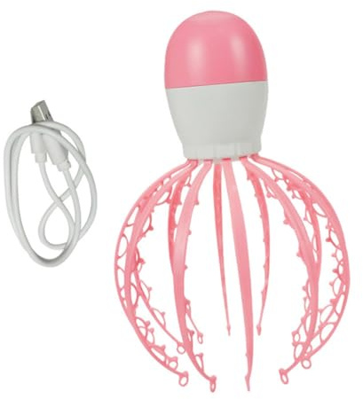 HAMPPLIES Outil De Massage Crânien Forme De Pieuvre Usb Appareil De Relaxation Pour Tête Design Ergonomique Portable Et Rechargeable Parfait Pour Votre Chevelu