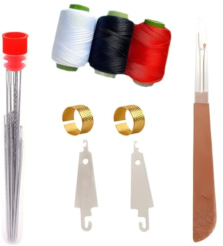34 Pcs Sewing Tool Set, Professional Needle and Thread Kit, Compact Travel Sewing Kit with Steel Sewing Needles, Essential Sewing Accessories for Crafting and Mending