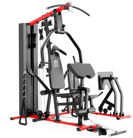 Marcy Multistazione Deluxe HG9000 con Leg Press Palestra per Casa – Resistenza 102,5 kg – Peso Massimo Utente 136 kg