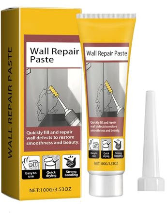 Pasta Para Reparaciones De Murales - Masilla De Secado Rápido, Relleno Para Grietas Interiores, Compuesto Liso, Restauración De Techos Y Paredes | Sala De Estar Dormitorio Baño Cocina Balcón Bodega