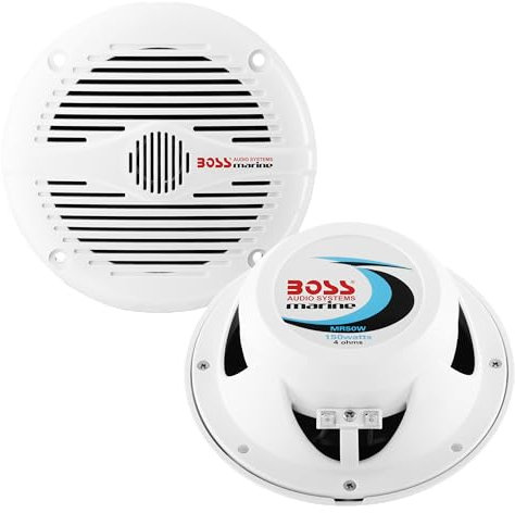 Boss 1241815 MR50W Coassiali Marina, Bianco 130mm, Confezioni da 2