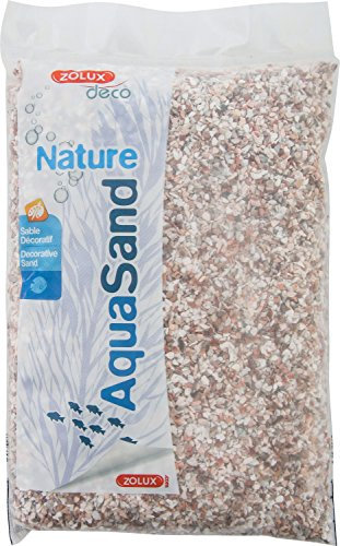 Zolux Gravier Naturel pour Aquarium Cristobalite Rose de 1,6 à 3 mm de Granulométrie 0,8 kg