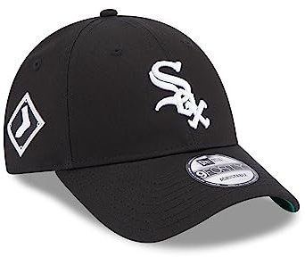 New Era Chicago White Sox MLB Team Side Patch Black 9Forty Adjustable Cap - One-Size