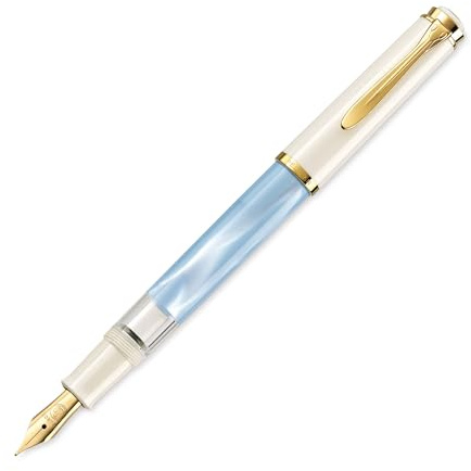 Pelikan 823012 Classic M200 Pastel-Blue Füllfederhalter, Feder M