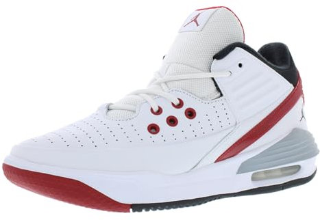 Nike Herren Jordan Max Aura 5 Basketballschuh, White/Black-Varsity, 44 EU