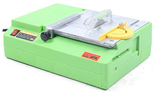 JAYEUW Mini Tischkreissäge 480W Dekupiersäge 8800 U/min Kleine Carving Machine Tragbare Tischsägen Holzbearbeitung Schneiden Polier 220V für Schneiden, Polieren und Gravieren