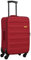 SIGN Stoffkoffer Reisekoffer Trolley (Handgepäck-Mittel-Groß-Set) + 5cm Dehnungsfuge (Weinrot, Handgepäck (60cm))