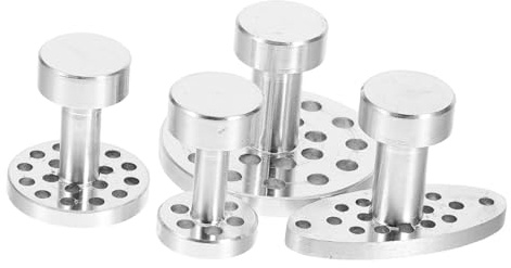 ABOOFAN 4pcs Dent Removal Kit Aluminum Glue Puller Tabs Slide Hammer Attachments for Auto Body Tools Paintless Repair Tool