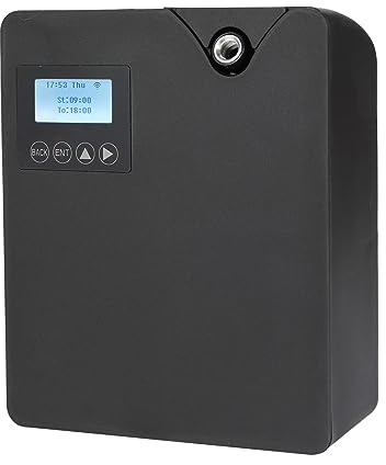 Difusor de aceites esenciales sin agua, máquina de aire aromático inteligente 300 ml para el hogar, difusor de aromaterapia Bluetooth y Wi-FI, cobertura 2000㎡ (Negro)