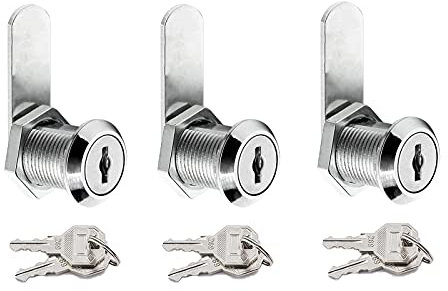 3 Stück Briefkastenschloss YUTOU Schrankschlösser Sicherheitsschloss Möbelschloss Sicherheit Mailbox Schloss Türschloss Schubladenschloss mit 6 Schlüssel für Tür Kabinett Briefkasten Schrank