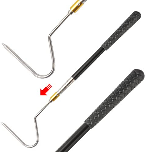 Yorikyas 162,6 cm Schlangenfänger Haken Stick Zange Greifer Handhabung Werkzeug Kit für Klapperschlangen Python Kupferkopf Entfernung