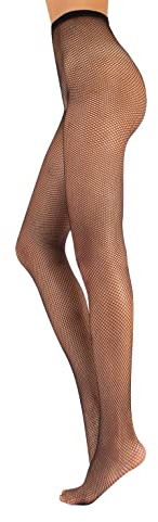 CALZITALY Collant A Rete | Calze A Rete | Vintage Pantacollant | Nero, Naturale | S - 4XL | Made In Italy |