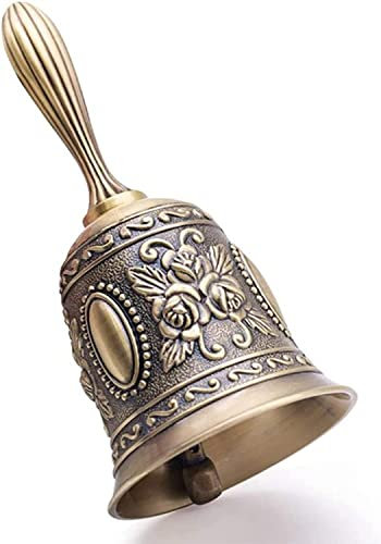 Traditioneller Buddhismus-Handglocke, singend, Christusglocke, buddhistisches Zubehör, Bronze, klassischer Alarm, Handservice-Telefonglocke, Heimdekoration für Abendessen, Schulempfang