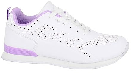 Dek T755G-6 Fluke, Womens Bowling Shoes EVA Sole White Size 6 UK