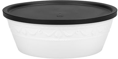 KPM Berlin KURLAND To-go Box Porzellan, Lunchbox mit Deckel 1 Liter handmade, weiß im Geschenkkarton