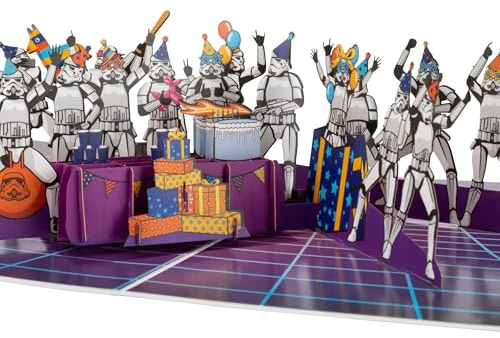 Cardology - Original Stormtrooper Birthday Pop Up Card | 3D Celebration Greeting for Him, Licensed Gift For Fans